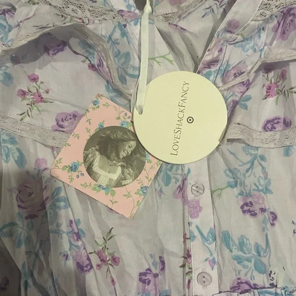 LoveShackFancy x Target Purple Ruffle Mini Dress - Picture 3 of 4